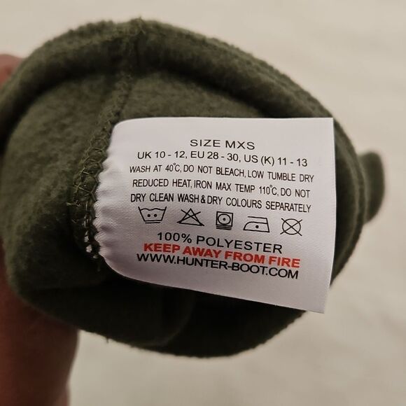 Hunter Kid's Welly Sock Green 11-13 - Picture 6 of 16